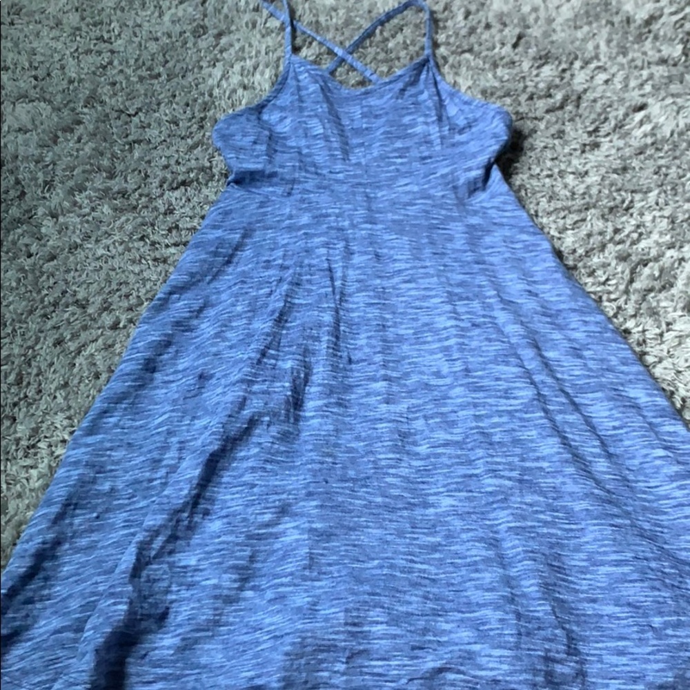 Short blue dress